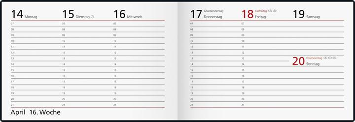 Actual product image Rido Pocket calendar plastic landscape grey (A6, Hardcover, German)