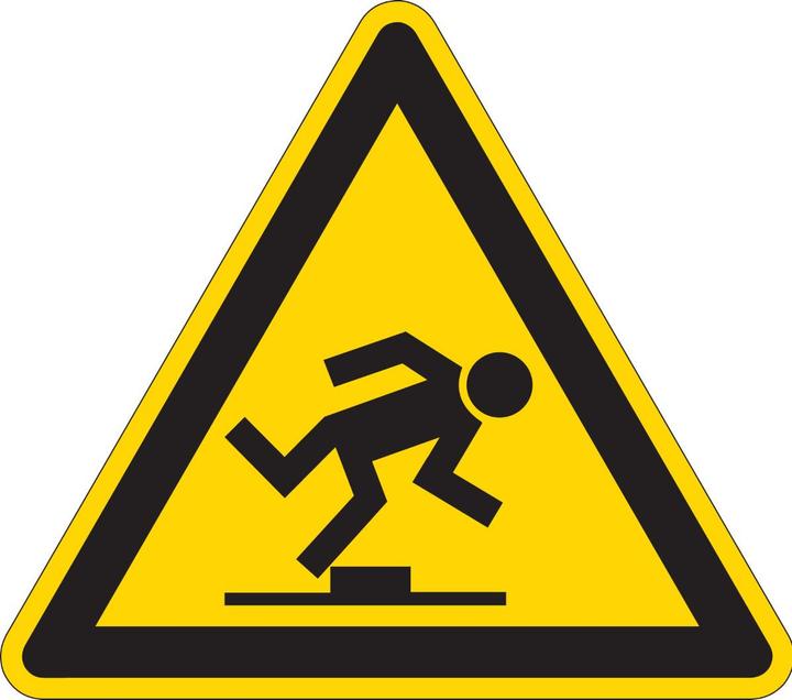 Produktbild Brady PIC 325-TRI 100-B7541, Warnschilder - Warnung vor Stolpergefahr (3 Schilder)