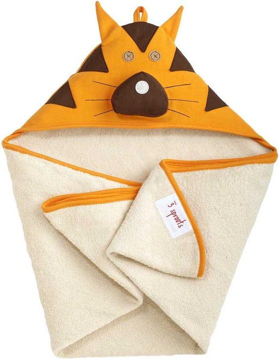 3 Sprouts Badetuch mit Kapuze Tiger