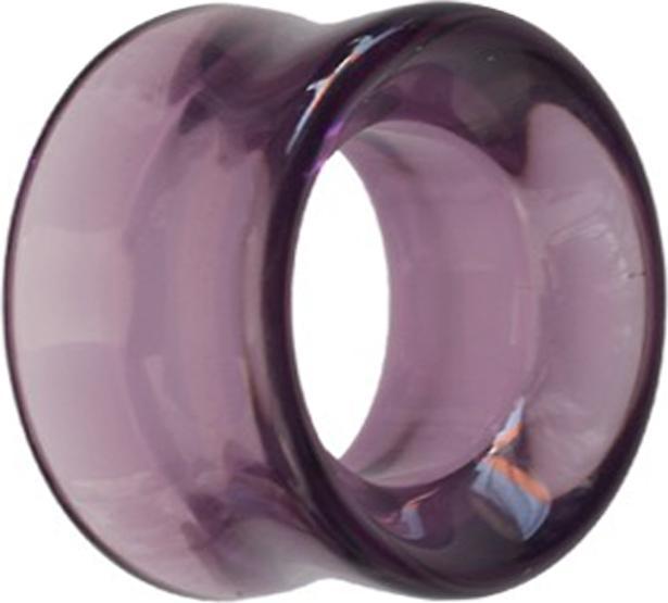 Produktbild Star Piercing Flared Tunnel violett aus Glas (ohne Messing, Glas)