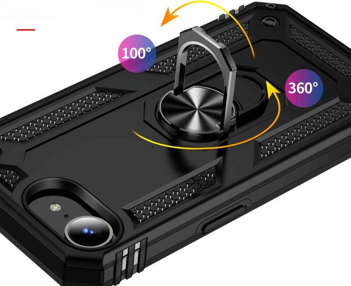 Actual product image Cover-Discount iPhone 16e - Robustes Back Cover mit Kickstand (Apple iPhone 16e)