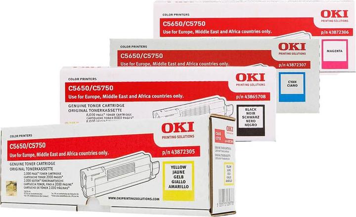 Produktbild OKI Original C5650/5750 SET Set mit allen vier Farben (M, BK, C, Y)