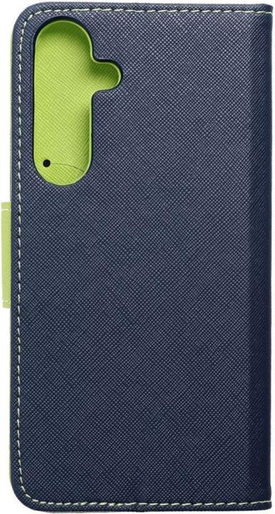 Actual product image Fancy Book Book case OEM case for SAMSUNG S24 Plus navy / lime (Samsung Galaxy S24+)