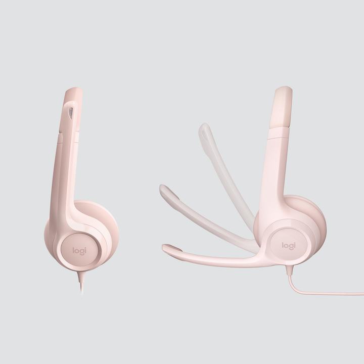 Actual product image Logitech Wired H390 headset - ROSE - USB (Cable, USB-A)