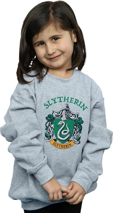 Actual product image Girls Slytherin Crest Sweatshirt (140, 146)