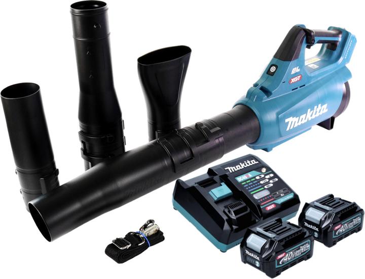 Produktbild Makita UB 001 GD201 Akku Gebläse Laubbläser 40 V max. Brushless + 2x Akku 2,5 Ah + Ladegerät (Akkubetrieb, Laubsauger)