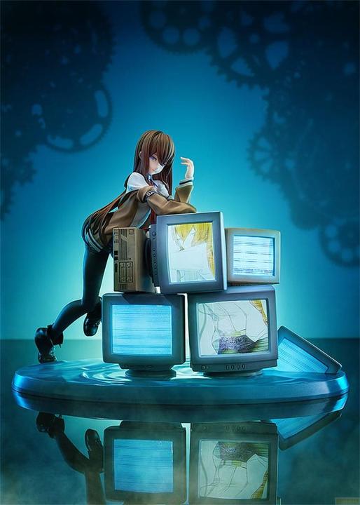 Actual product image Kadokawa SteinsGate 0 PVC Statue 1/7 Kurisu Makise With LED Light-Up Feature 21 cm
