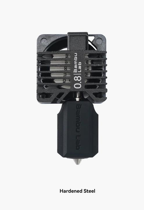 Actual product image Bambu Lab P1 Hotend - hardened steel nozzle 0.8mm (Hotend)