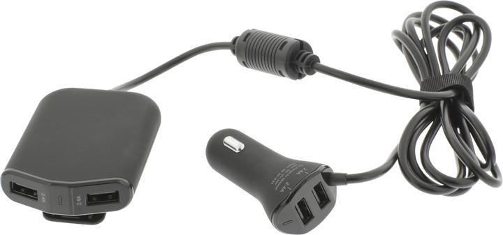 Actual product image Sweex Car Charger 4 Outputs 9.6 A USB Black