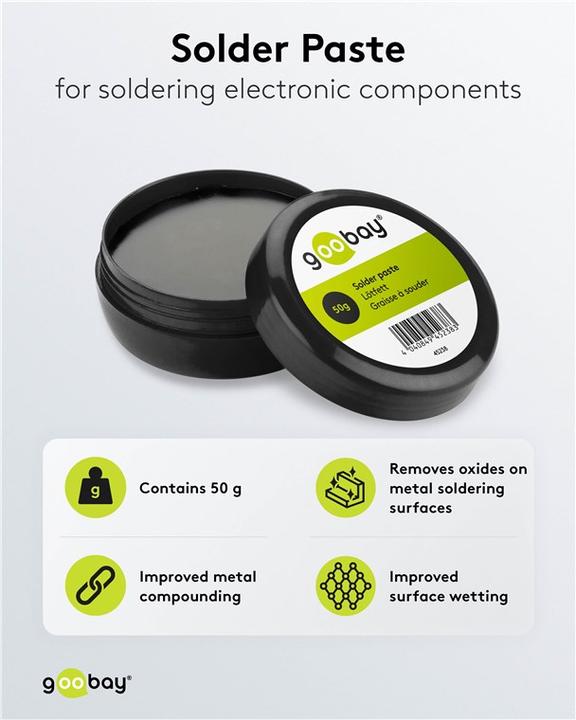 Actual product image Goobay Soldering grease tin, 50 g (Soldering grease)