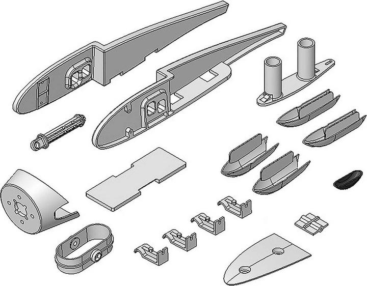 Actual product image Multiplex Plastic parts set Heron