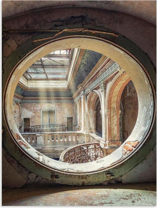 Artland Verlassene Orte Sonnenstrahlen Fenster U4YD (45 x 60 cm)