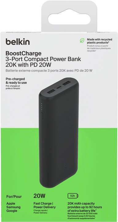 Produktbild Belkin BoostCharge (20000 mAh, 20 W, 74 Wh)
