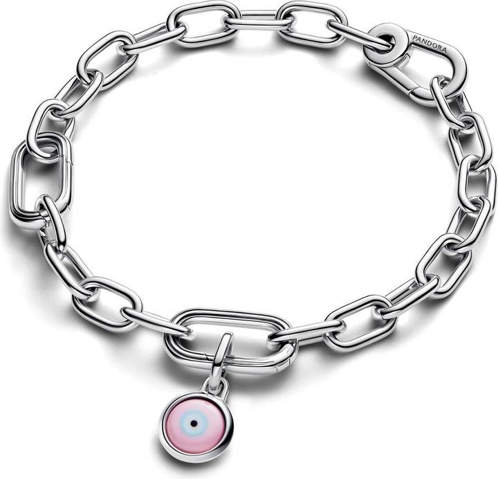 Image du produit Pandora Engravable Evil Eye Murano Glass Mini Dangle Charm (Argent 925, Verre de Murano)