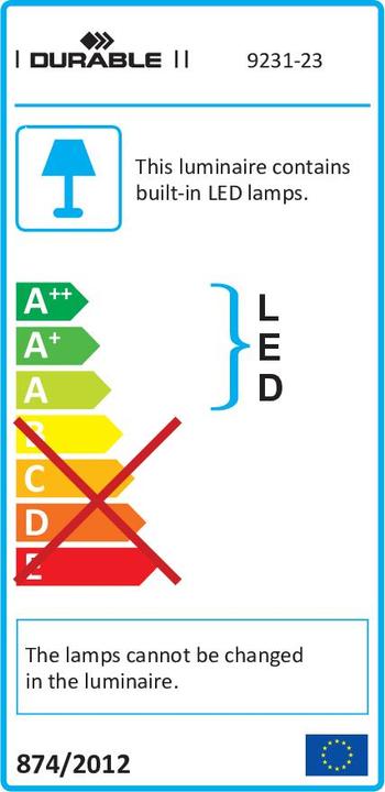 Energy Label Luctra Flex mobile LED floor lamp