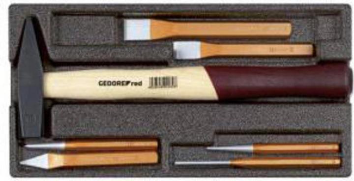 Actual product image Gedore Red red R22150019 Hammer/chisel set 2/6 CT module 7 pieces (310 mm)