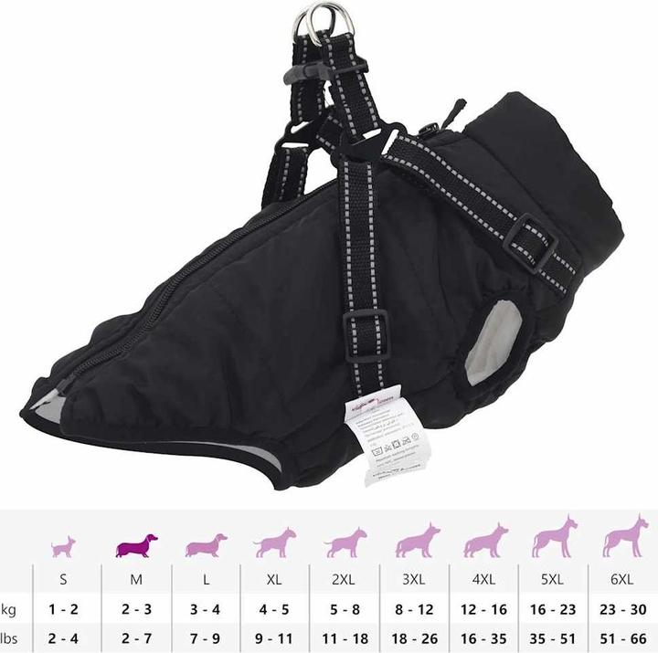 Image du produit VidaXL Manteau pour chien avec harnais Imperméable Réfléchissant (40, Manteau pour chien)