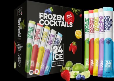 Immagine prodotto 24ICE Cocktail congelato MIXPACK 5 varietà / (50 x 6,5 cl)