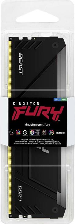 Actual product image Kingston DDR4-3600MT/s CL18 (1 x 16GB, 3600 MHz, DDR4-RAM, DIMM)