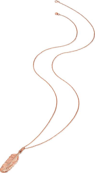 Immagine prodotto Glanzstücke München Piuma da donna in argento sterling e oro rosa 70,0 cm - 8182 (Argento 925, 70 cm)