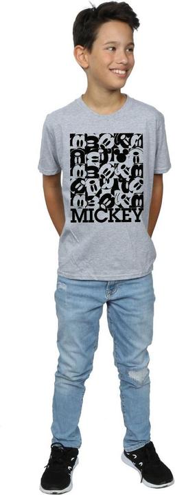 Actual product image Disney Boys Mickey Mouse Grid T-Shirt (116)
