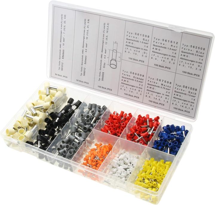 Image du produit Alkan 800 x Assortiment d'embouts de câble