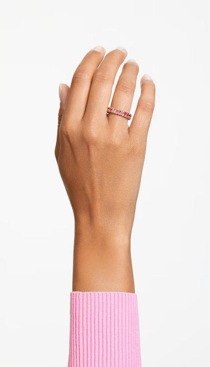 Produktbild Swarovski Matrix Ring Baguette Schliff Rosa Roségold (60)