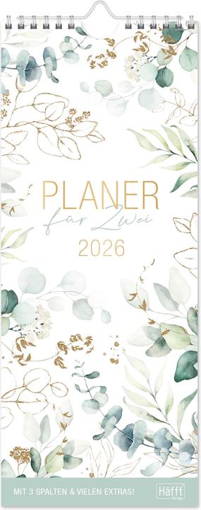 Wandkalender Planer für Zwei 2026 (Harter Einband, Deutsch)