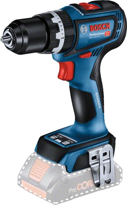 GSB 18V-90 C, Scatola di cartone con