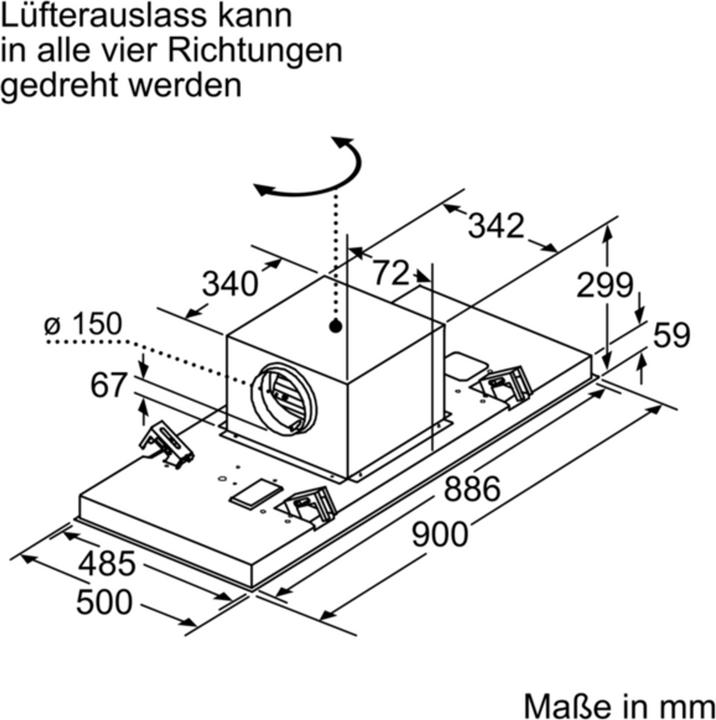 Produktbild Bosch Hausgeräte DRC97AQ50 (Deckenlüfter)