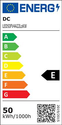 Label énergétique Scharnberger+Hasenbein 90237 Spot d'affichage LED 240V 50W/dl (5500 lm, IP65)