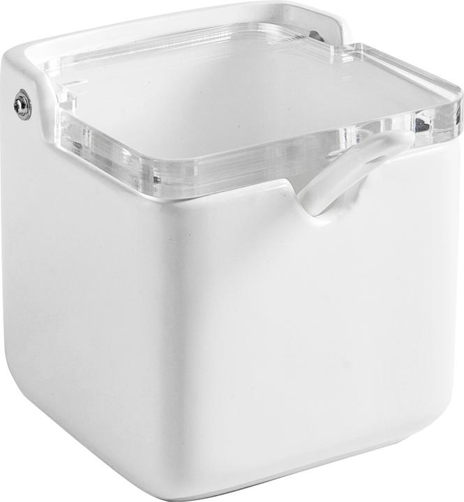 Ibili Contenitore per sale e zucchero con cucchiaio 8,7 x 8,7 cm Pratico accessorio per la cucina