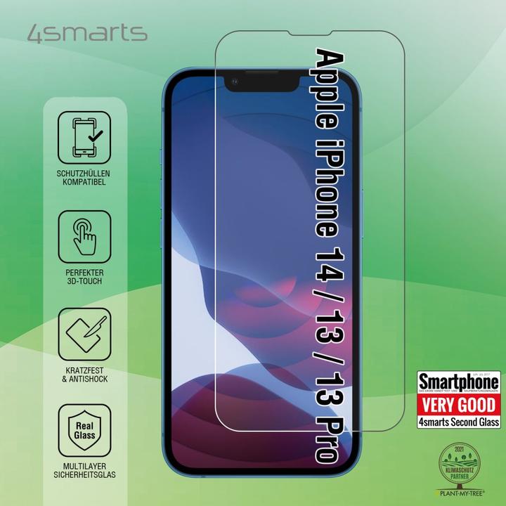 Produktbild 4smarts Second Glass 2.5D (1 Stück, Apple iPhone 13)