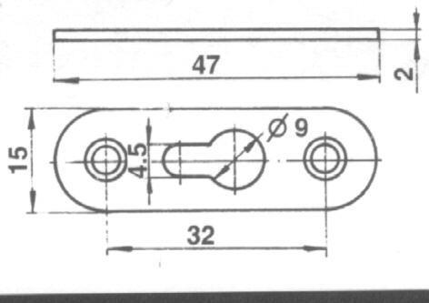 Immagine prodotto No Name LINGUETTA DI SOSPENSIONE F4-128 ZN 503030 (50)