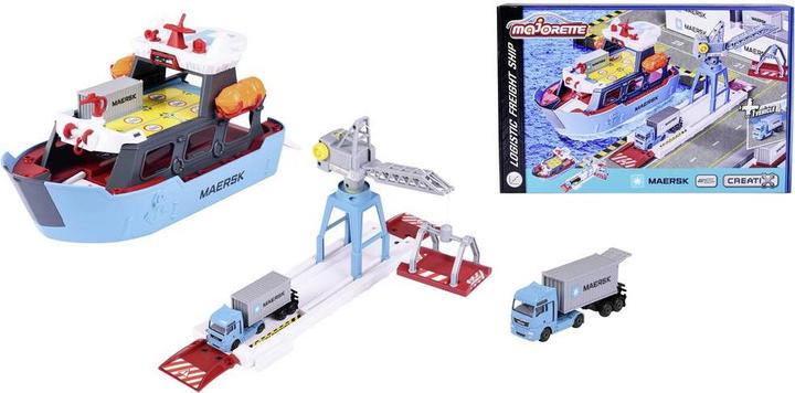 Produktbild Majorette Creatix Logistic Freight Ship+1 vehicle