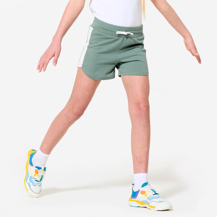 Produktbild Domyos Shorts Mädchen Baumwolle - grün (8, 9, 10)