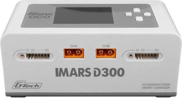 Immagine prodotto Gens Ace Caricabatterie RC IMARS D300 G-Tech Channel AC/DC 300W/700W UE Bianco