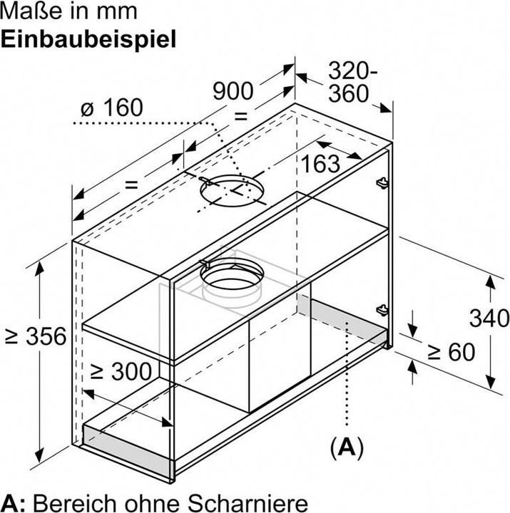 Produktbild Bosch Hausgeräte DBB97AM60 (Unterbauhaube)