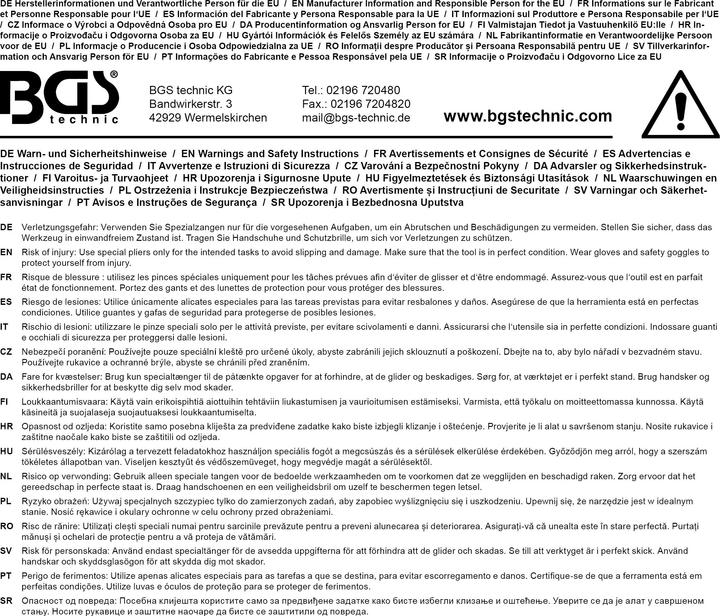 Image du produit BGS Jeu de pincettes en matière plastique | 3 pièces