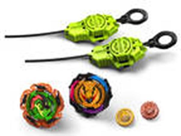 Productafbeelding Hasbro Beyblade Burst QuadStrike Light Ignite Beyblade Stadion Strijdset (Duits, Frans, Italiaans, Engels, Nederlands, Zweeds, Noors, Pools)