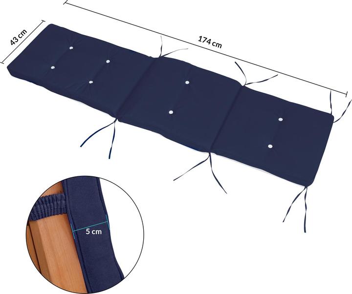 Actual product image Detex Sun-lounger cushion