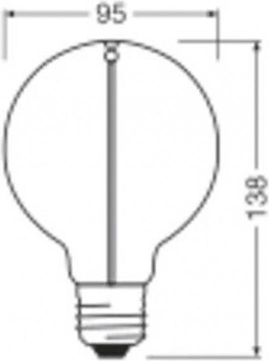 Produktbild Ledvance LED-Lampe (E27, 2.20 W, 150 lm, 4 x, G)