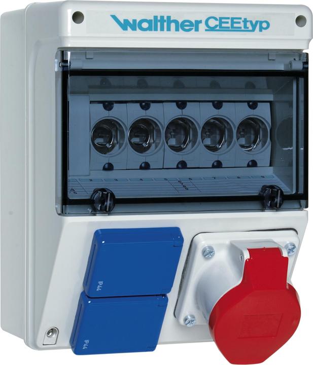 Actual product image Walther Werke WAL 6920110 Socket outlet combination fused 1xCEE 5/16,2x