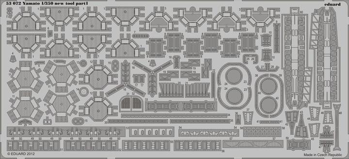 Produktbild Eduard Yamato 1/350 new tool for Tamiya 78025
