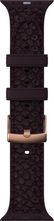 Actual product image Njord Eldur Watch Strap For (41 mm, 40 mm, Vegan Leather, Stainless steel fastener, Salmon leather)