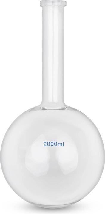 Produktbild Steinberg Stehkolben Standkolben 2000 ml langer Hals Borosilikatglas 3.3 bis 160 °C