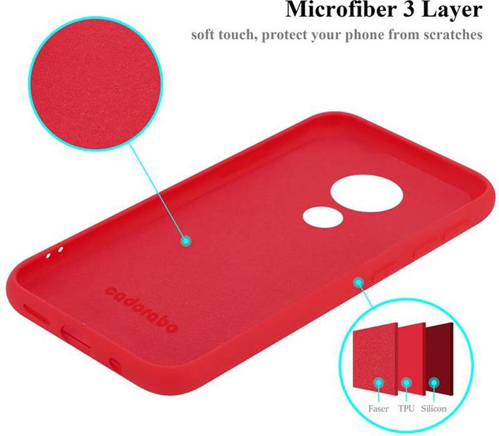 Actual product image Cadorabo TPU Liquid Silicone Case Cover (Motorola Moto G7 Power)