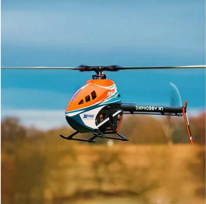 Actual product image OMP Hobby OMPHobby Helikopter M7 Sunset Orange Bausatz und Motor