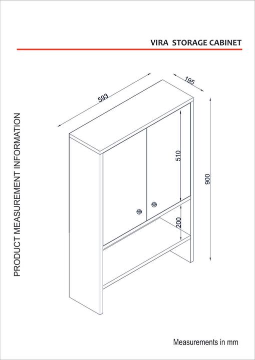 Actual product image Kalune Design Elena (59 x 90 x 19.5 cm)
