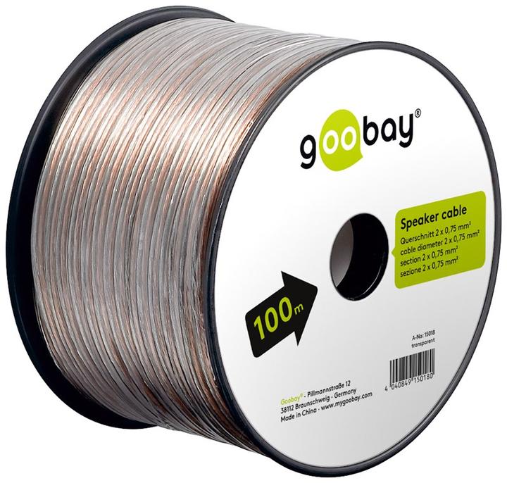 Produktbild Goobay Lautsprecherkabel Transparent CCA (100 m, 0.75 mm²)
